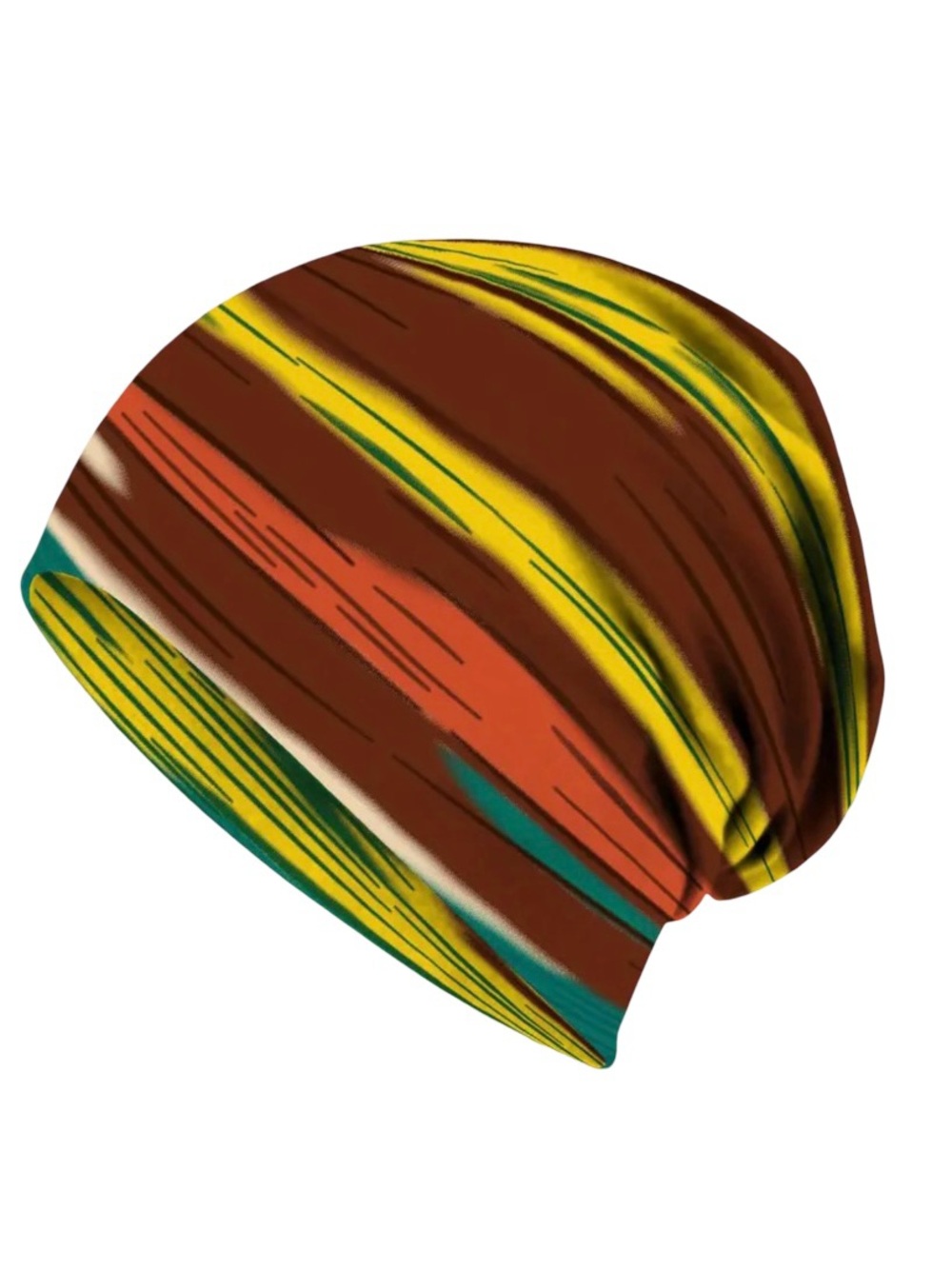 Colorful Slouchy Beanie Open Top Stretch Head Wrap Scarf Multi Use OS